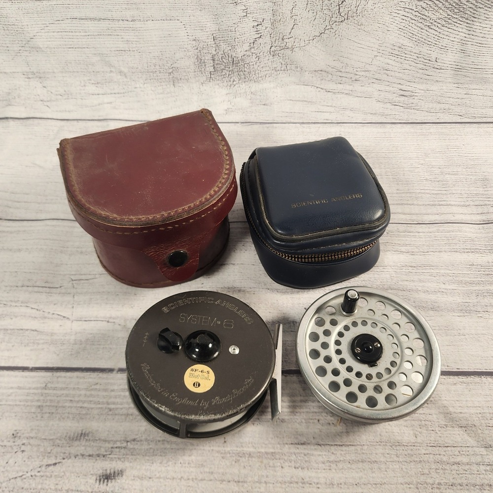 Scientific Anglers System 6 Fly Reel Hardy Bros England Extra Spool & Cases